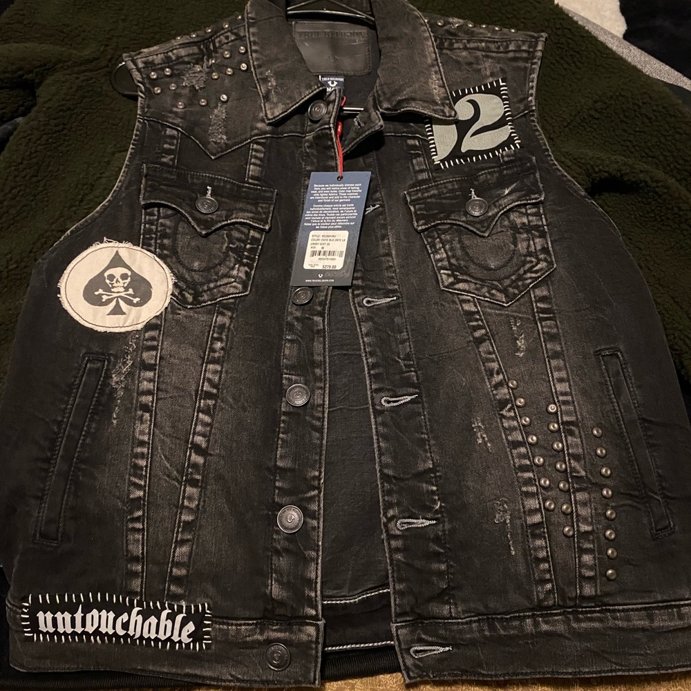 True Religion Jimmy Vest SE - Men’s Med RARE 🔥